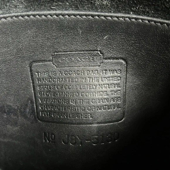 Vintage 90s COACH Station Bag 5130 Black Made in USA EUC - Picture 8 of 12